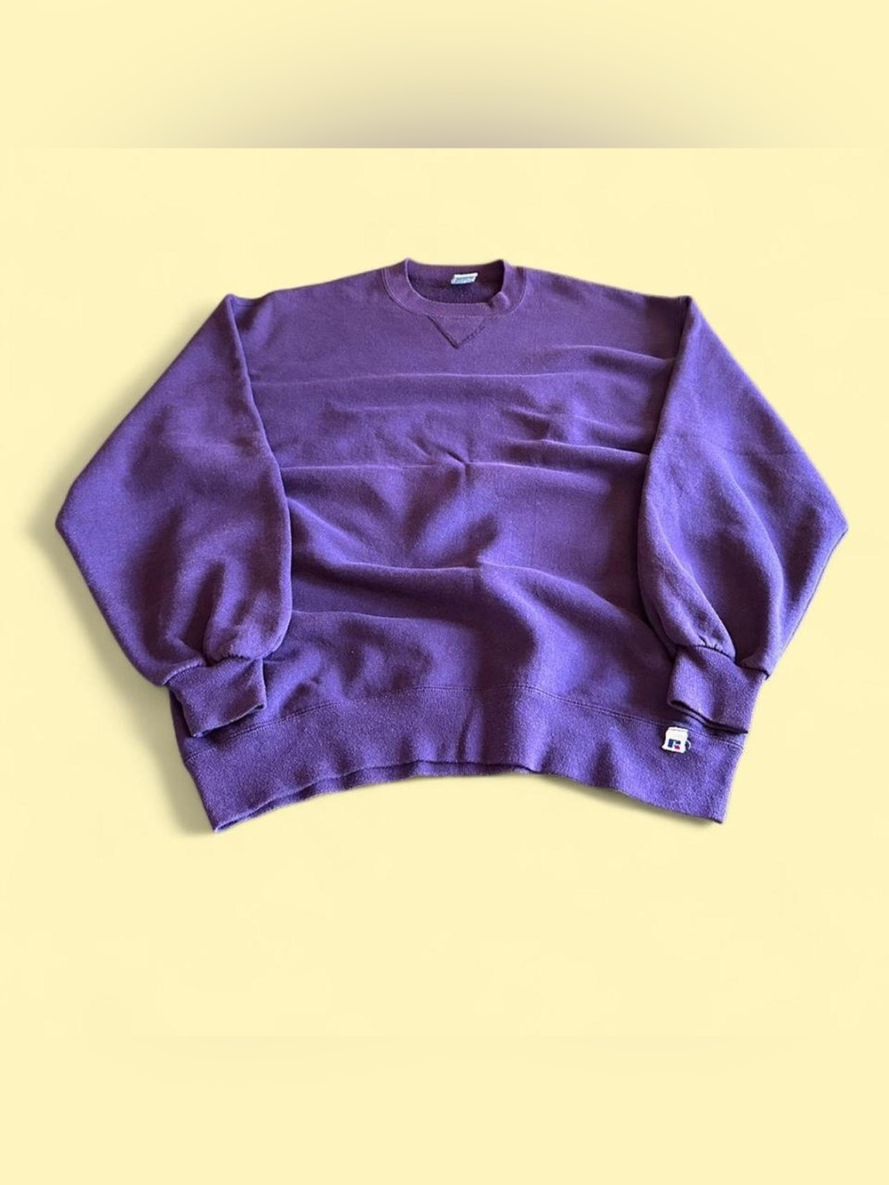 Vintage Sweatshirt Purple Made In USA Heavyweight Men’s XL Russell Athletic